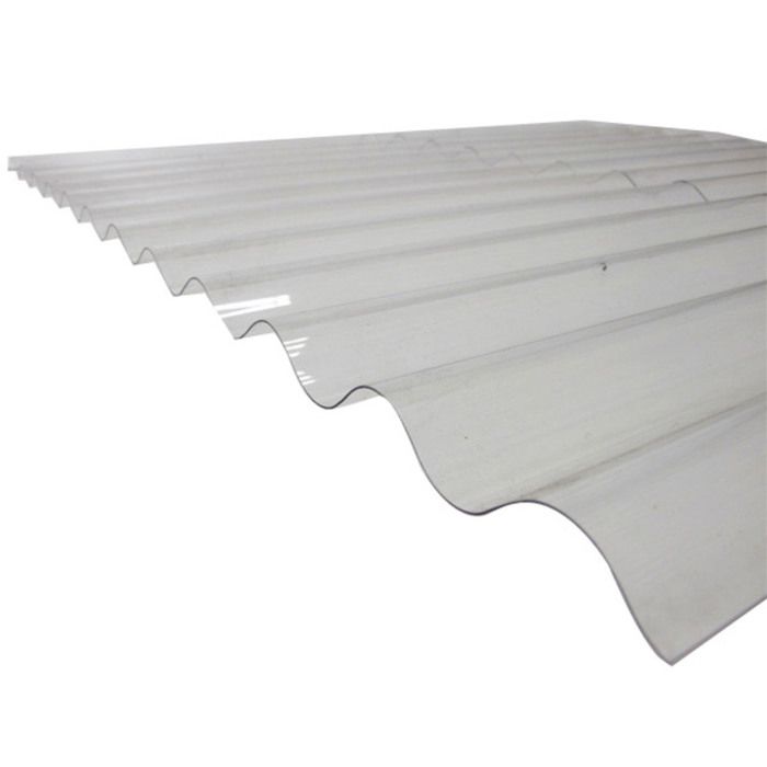 Tôle Ondulée Transparente Pour Serre Plaque Pvc Ondulee L 1 52 M L 90 Cm Transparent Achat