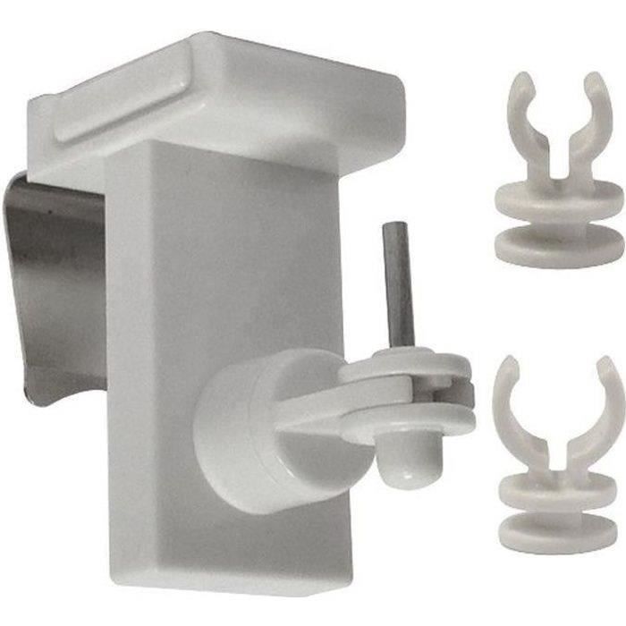Supports clip vit 3 en 1 blanc X2