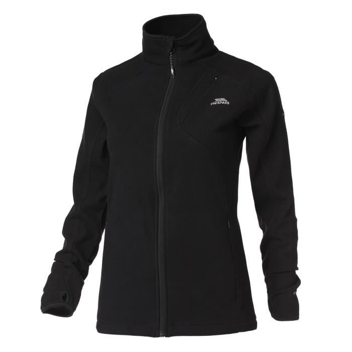 TRESPASS Sweat zippé micro polaire Saskia - Femme - Noir