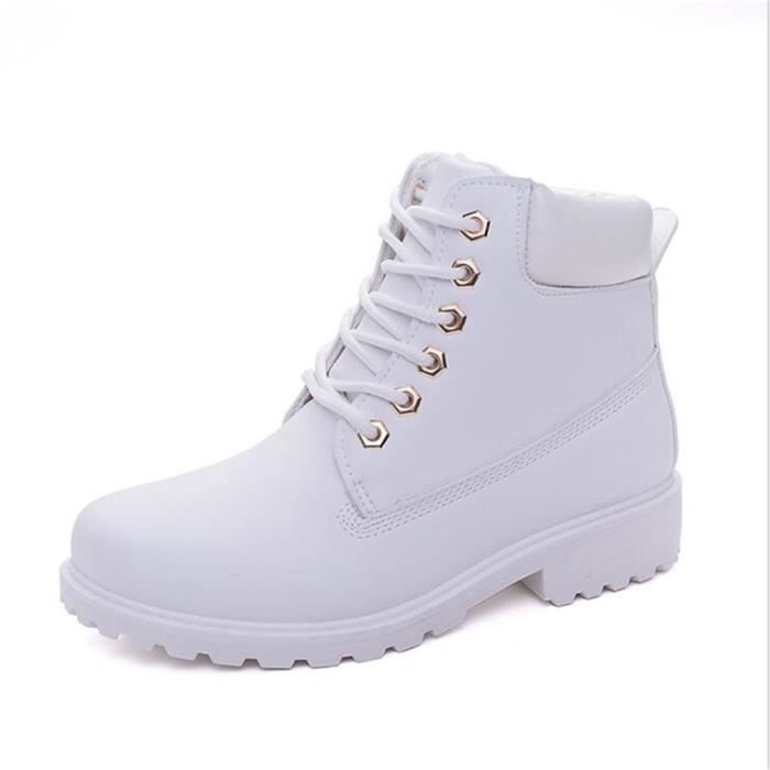Martin Bottines Femmes Mode Classique Confortable En Cuir Boots