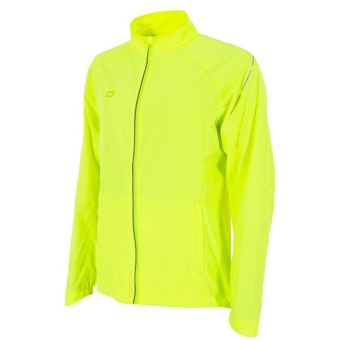 veste imperméable femme stanno functionals - neon yellow - m - running - manches longues - imperméabilité