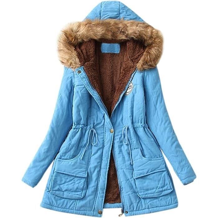 Veste Polaire à Capuche Femme - Zippée, Avec Poches - Chaud Et Confortable Pour L'automne Et L'hiver