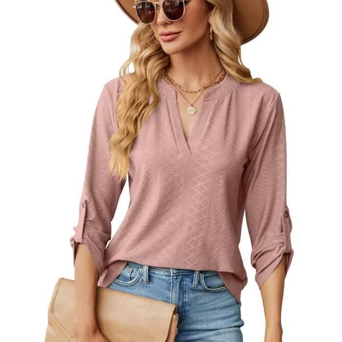 Pull Venezia Taille 14/16 (plus) - Ivoire - Col V Manches 3/4 - Rayonne Et Nylon - Occasion