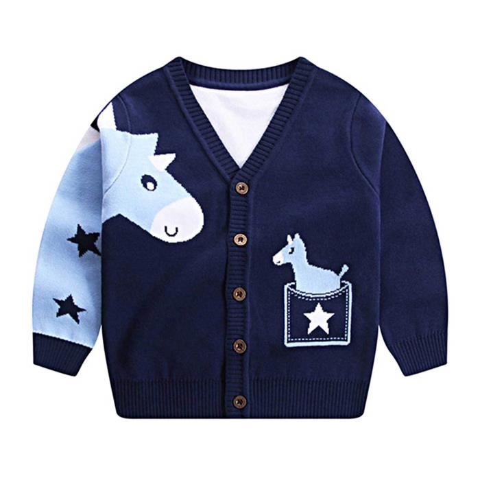 Enfant Bébé Garçon Fille Manches Longues Tricot Pull Cardigan Veste Manteau Outwear Enfant Bébé Garçon Fille Manches Longues Tricot Pull Cardigan Veste Manteau Outwear
