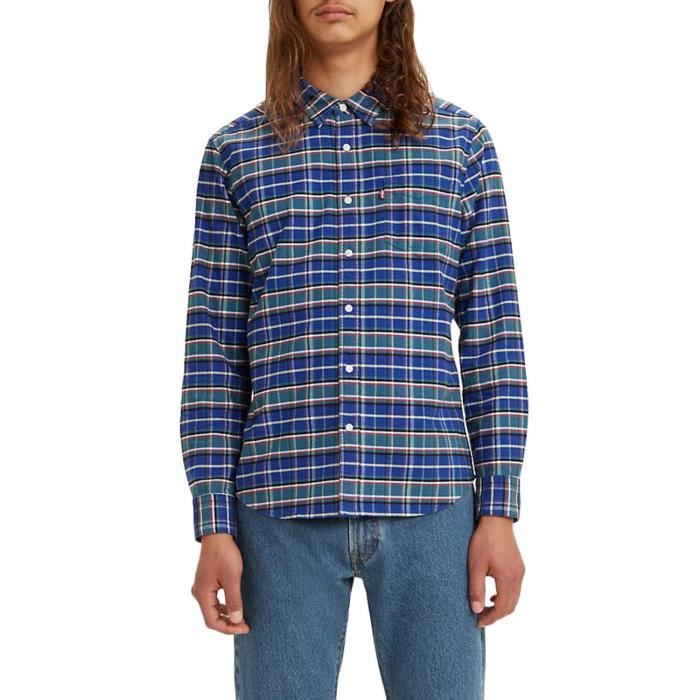 Chemise Levis Sunset Standard Mazas Bleu Homme Bleu Cdiscount