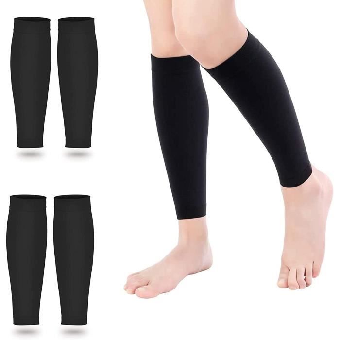 Chaussettes de Compression pour Varices - 2 Paires - Noir - Randonnée - Respirant - Adulte Mixte