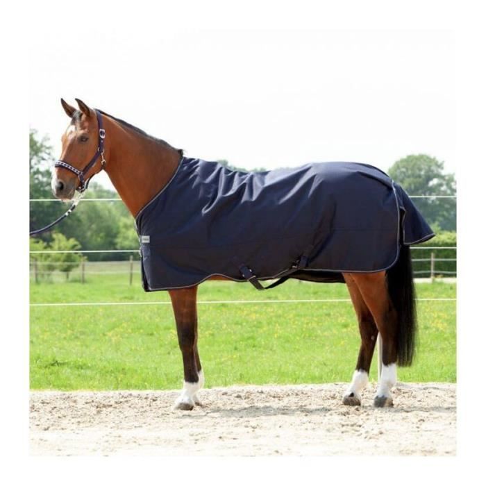 Couverture Extérieure EQuest Kingston Pour Cheval - Marine, 100g/m2, 155 Cm - NEUVE
