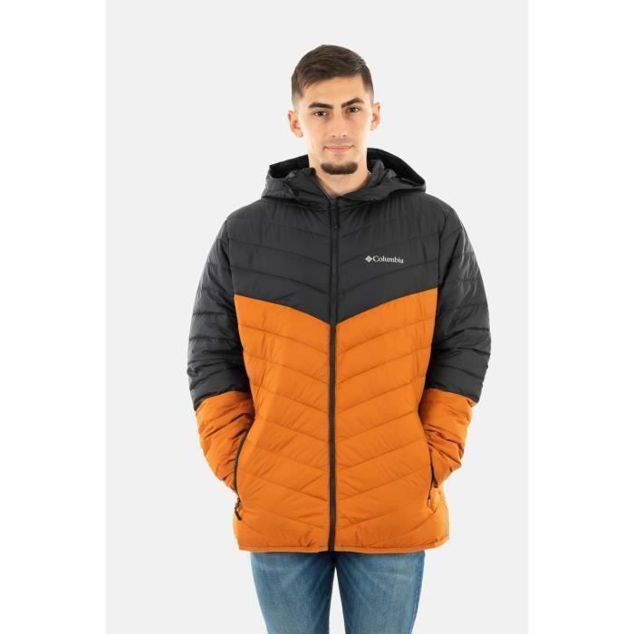 Blouson Columbia Eddie Gorge Hooded Jkt 858 Homme Orange Fermeture Zip