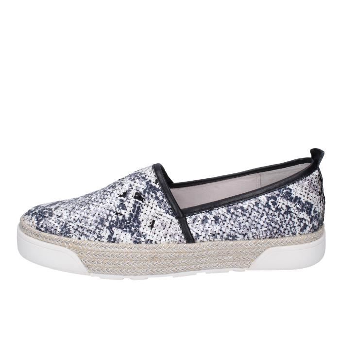 Espadrilles Femme CAF NOIR Noir Paillettes Semelle Int rieure 26 cm Talon 3 cm