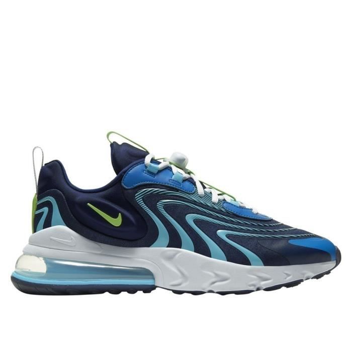 Chaussures NIKE Air Max 270 React Eng Bleu marine Bleu Homme Adulte Bleu Cdiscount Chaussures