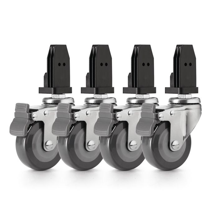 Lot De 4 Roulettes De Guidage – 32 Mm Ext, 8 Mm Int, 12 Mm épaisseur, Plastique/acier, Pour Rameur Et Fitness