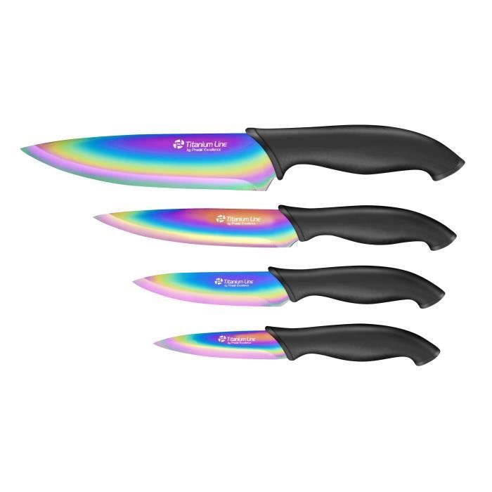 Pradel Excellence Coffret De 4 Couteaux De Cuisine Cti004 7 5 8 8 12 5 15 2cm Noir Achat Vente Ensemble De Decoupe Coffret 4 Couteaux Noir Cdiscount