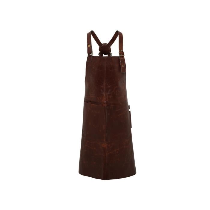 Premier Artisan Tablier En Cuir A Bretelle Croisees Achat