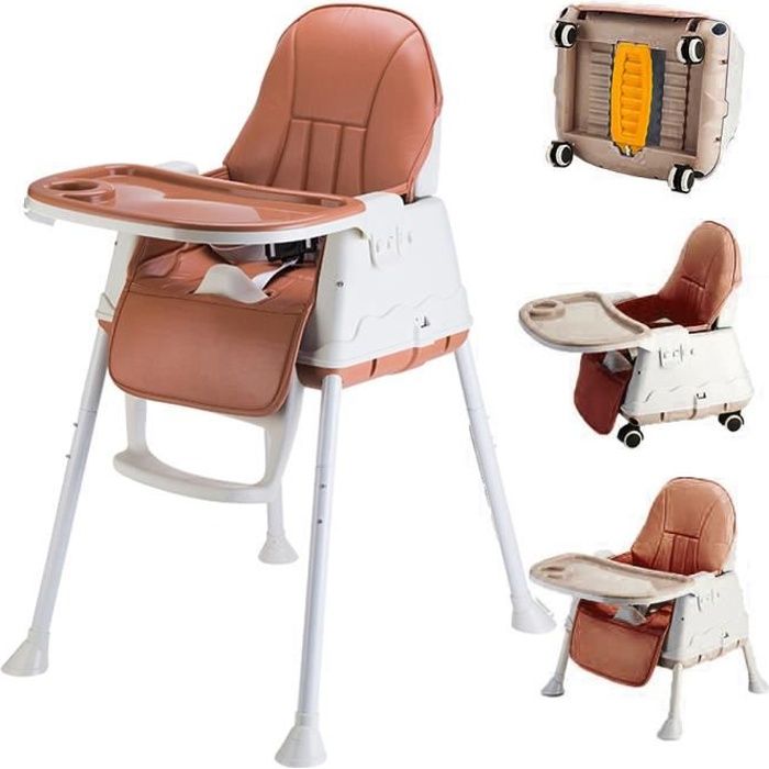 SINBIDE® Chaise haute repas bébé Enfant baby pliable portable réglable