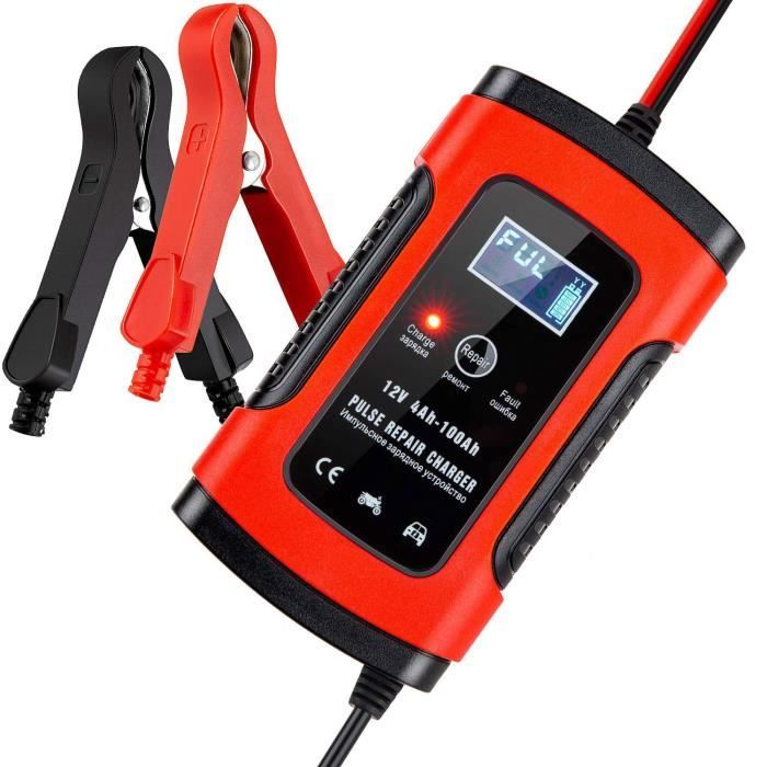 Chargeur, Entretien et Maintenance de Batterie de Voiture, EntièRement 6A 12V avec éCran LCD