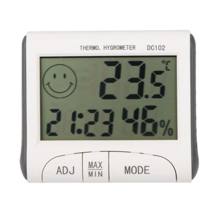 Mini thermomètre intérieur hygromètre, petit moniteur bluetooth numérique  de haute précision capteur d'humidité et de température, - Cdiscount Jardin