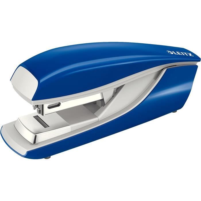 Leitz NeXXt - Agrafeuse Bureau 40 Feuilles - Métal Noir - Avec Agrafes Incluses