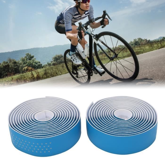 Ruban de guidon de vélo antidérapant SURENHAP - Bleu - Pour vélo sur route - Confortable et facile à installer