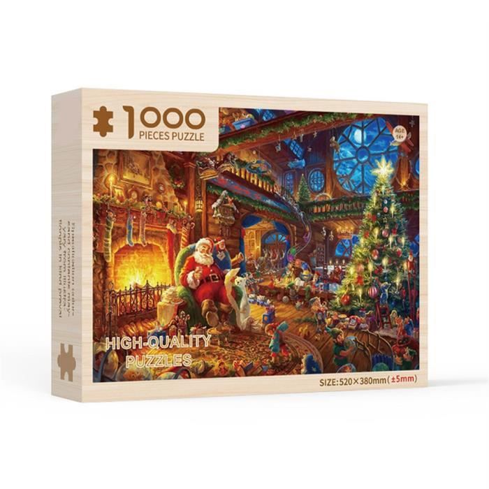 Jeux De La Maison Du Pere Noel Puzzle Traineau Du Pere Noel 1000 Pieces Pour Adultes Enfants Jeu De Puzzle De Noel Puzzle Jouets Decor A La Maison Cdiscount Jeux Jouets