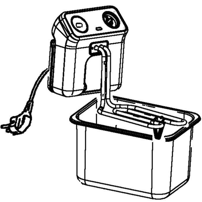 Boitier et résistance Friteuse Airfryer SS-996484 SS996484 TEFAL SEB