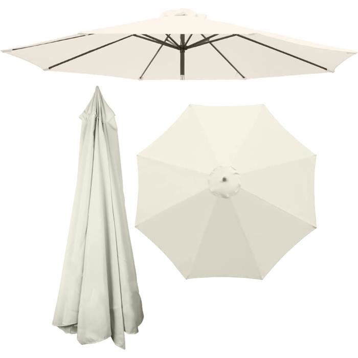 ILiemao Toile De Rechange Parasol Déporté 200-350cm - Pour 6 Ou 8 Baleines, Différentes Couleurs