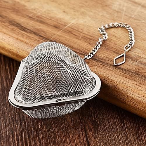 Infuseur à Thé En Forme De Cœur - Acier Inoxydable, Cuillère Filtre Pour Thé En Vrac