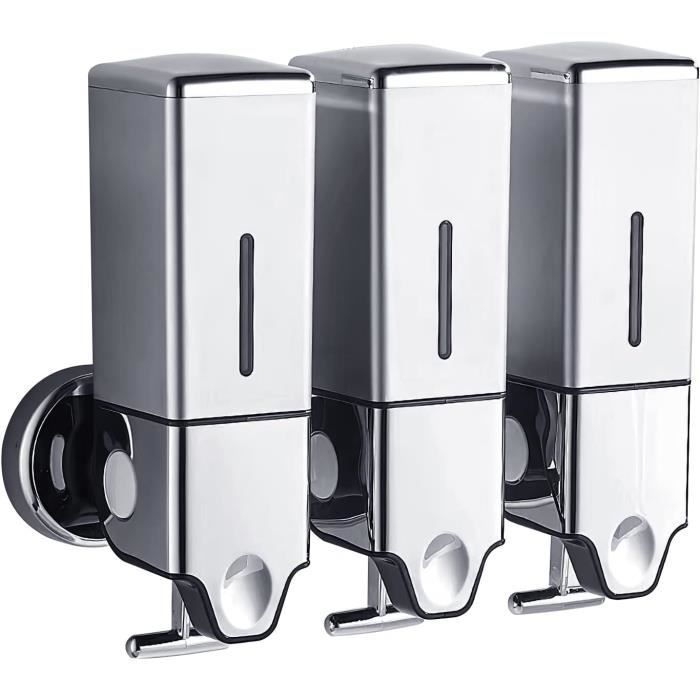 Dolvhin® Distributeur de Savon et Porte-Brosse à Dents Mural | Verre dépoli à Coller | Gobelet à Dents INOX sans perçage | Doseur Savon Liquide | Set Salle de Bain élégant Dolvhin® Distributeur de Savon et Porte-Brosse à Dents Mural | Verre dépoli à Coller | Gobelet à Dents INOX sans perçage | Doseur Savon Liquide | Set Salle de Bain élégant