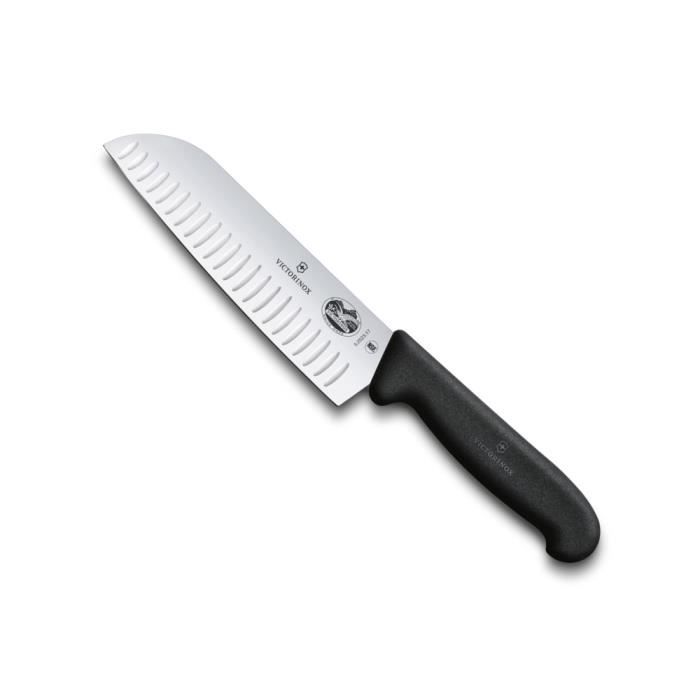 Couteau cuisine en céramique Santoku chef 26cm lame de 14cm anti-rouille