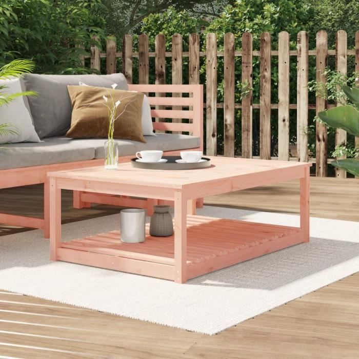 vidaXL Table de jardin 82 5x82 5x110 cm bois massif de douglas 824086 - vue 2