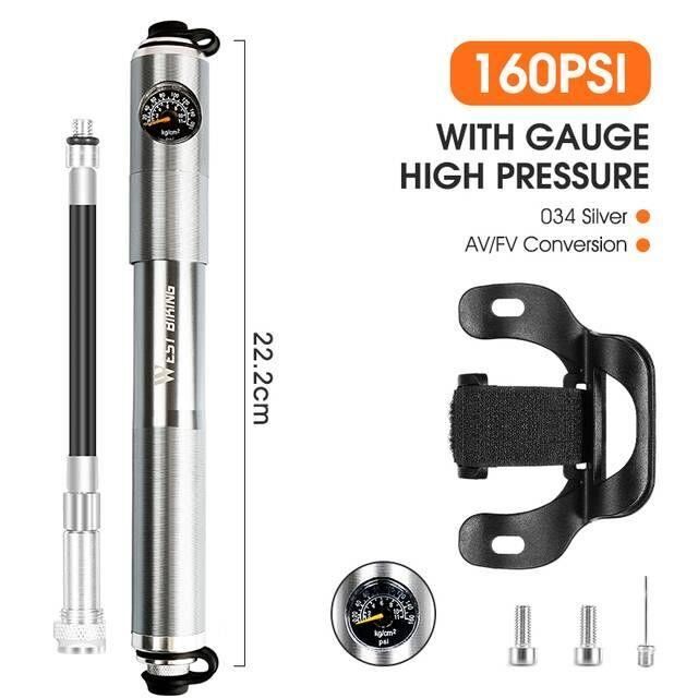 pompe aluminium GINA longueur 41cm randonneuse