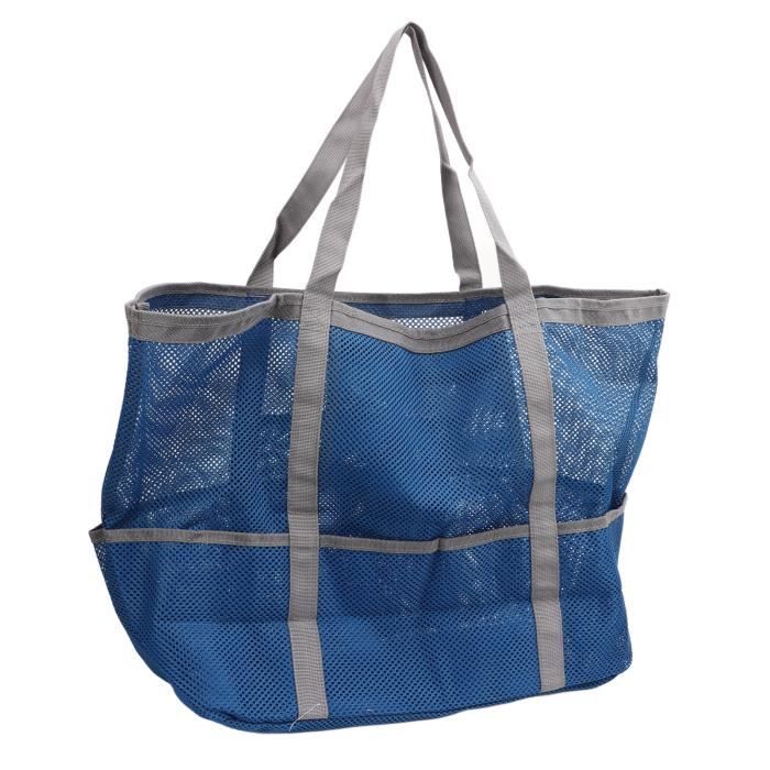 RUR Beach Shoulder Bag NyRUR Foldable Handbag Mesh Multifunctional Beach Shoulder Bag Beach