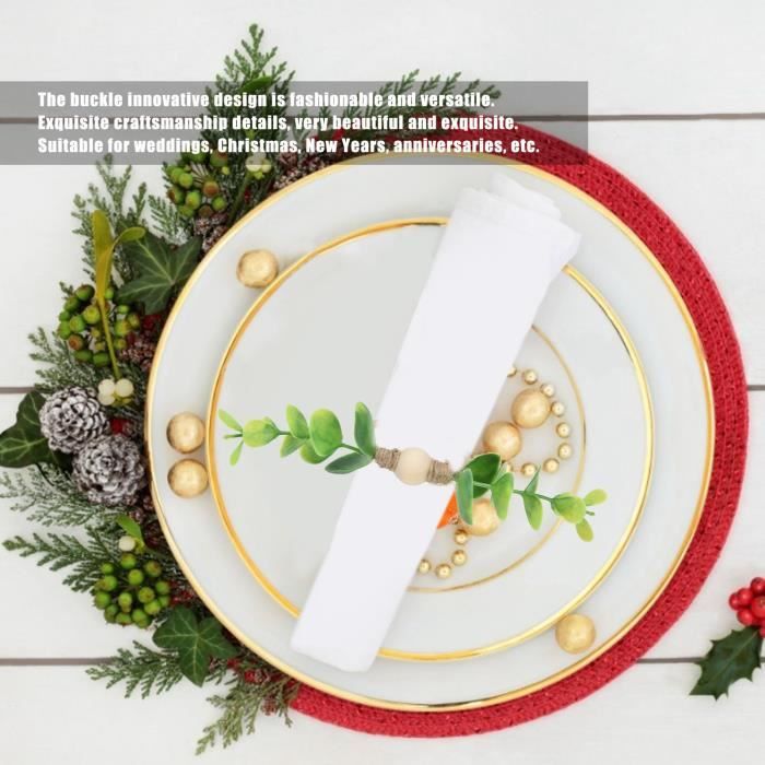 Ava Rond De Serviette Mariage Eucalyptus Winkel Huis & Tuin