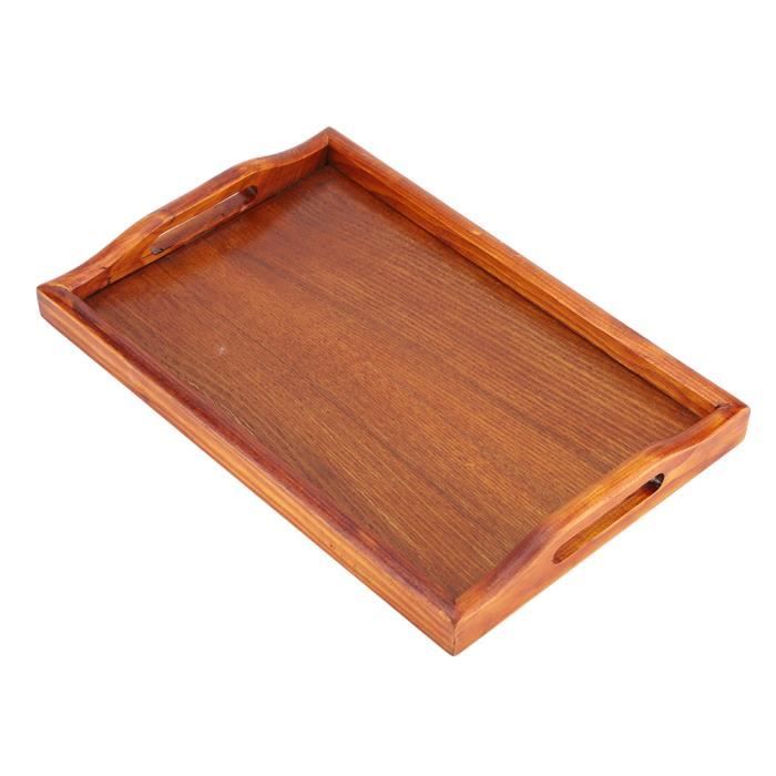 Plateau de service - ZERODIS - GU345 - Bois massif - Rectangulaire - Blanc