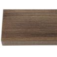 Plateau de table carré 700 mm effet bois chêne rustique - Bolero-1