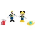 Jouet - Gp Toys France-Mickey - 2 figurines articulées 7,5 cm avec accessoires - Thème Pompier-1