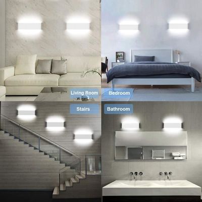 Applique Murale LED Moderne 12W Blanc Froid 6500K - Lampe Murale Acrylique Haut Et Bas Intérieure