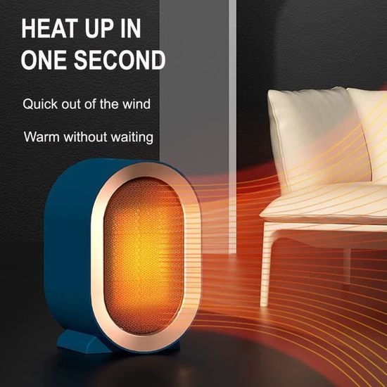 Céramique 1200W SKIKHN ,1200W Chauffage Soufflant Céramique,Mini Radiateur Soufflant