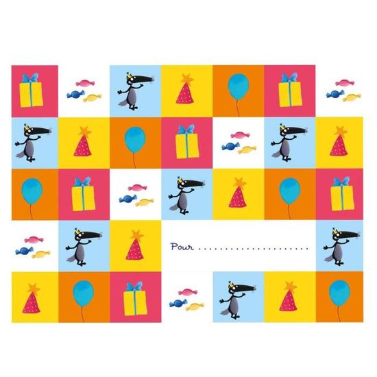 Pack 8 Cartes D Invitation Loup Je T Invite A Mon Anniversaire Aille Unique Coloris Unique Cdiscount Jeux Jouets