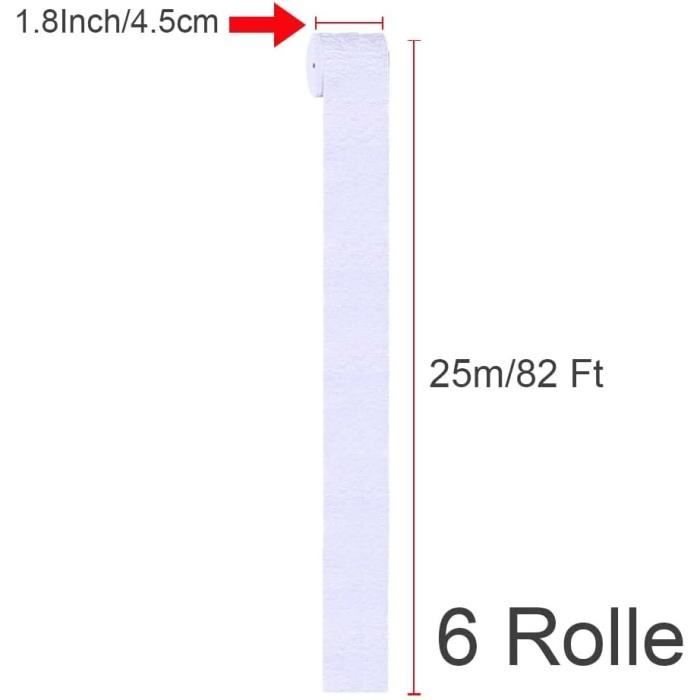 Rouleaux de serpentins papiers par 6 pieces Rouleaux de serpentins papiers par 6 pieces