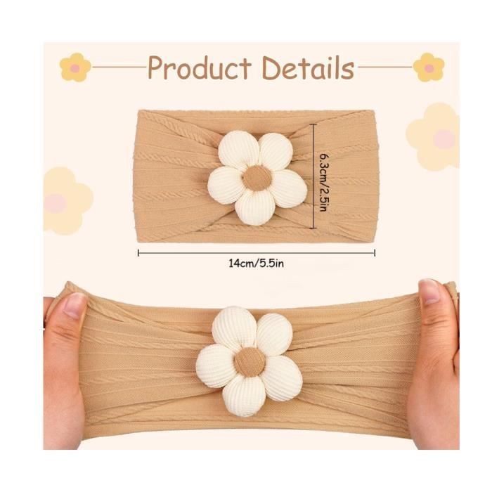Lot De 13 Bandeaux élastiques Pour Bébé Fille 0-6 Mois - Multicolores, Doux - Pour Photos, Fêtes, Quotidien