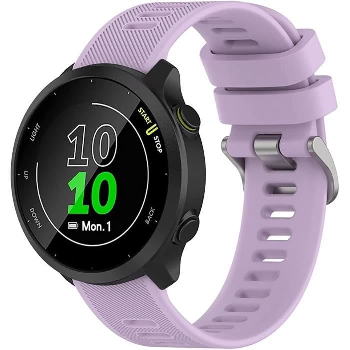Chainfo Bracelet Montre Silicone Compatible avec Garmin Forerunner