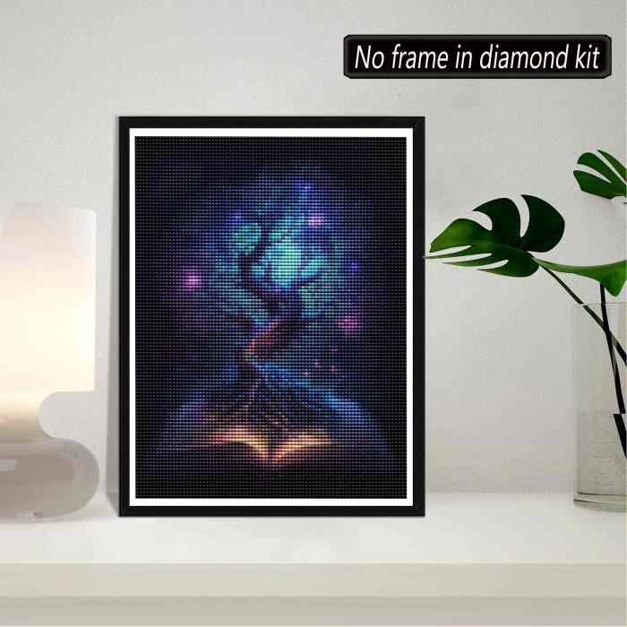 MOMAKA 5D Diamond Painting Kits Visage Soleil Lune, Diamant Peinture Kits Point De Croix Broderie Fleur, Kits Diamant Arts Craft Cross Embroidery Pour La Décoration Murale à Domicile 30x40cm MOMAKA 5D Diamond Painting Kits Visage Soleil Lune, Diamant Peinture Kits Point De Croix Broderie Fleur, Kits Diamant Arts Craft Cross Embroidery Pour La Décoration Murale à Domicile 30x40cm