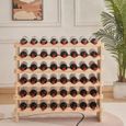 Casier à vin en bois YEC - 6 couches de 48 bouteilles - Blanc - Design contemporain-2