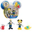 Jouet - Gp Toys France-Mickey - 2 figurines articulées 7,5 cm avec accessoires - Thème Pompier-2