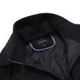 ALLTHEMEN Manteau Homme en Laine Chaud Court Epais Slim Fit Business Hiver Trench-Coat avec Un Col Accessoire-Noir-2