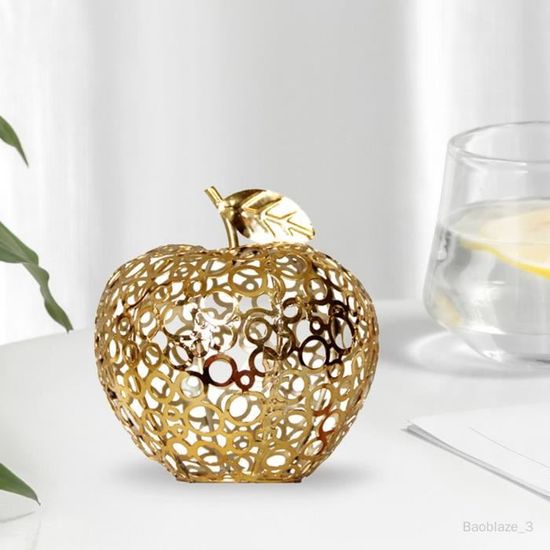 Lot De 6 Pommes En Cristal - Presse-papier Décoration Table - Ornement Fruits Brillant - Décoration Maison, Cadeau Romantique - 1