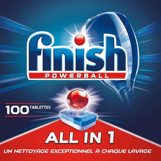 100 tablettes lave vaisselle all in 1 FINISH prix pas cher