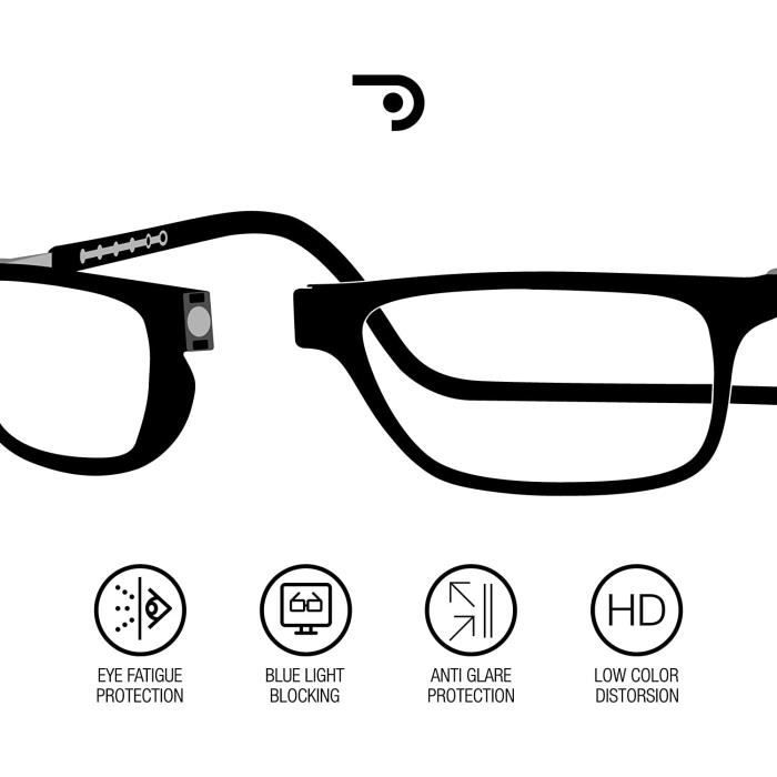 Lunette de sales vue homme aimantée