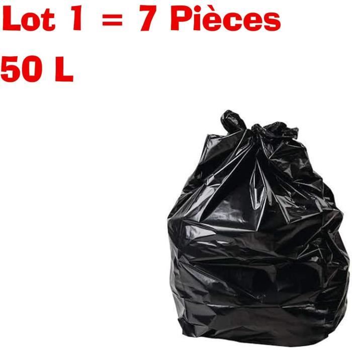 Sac Poubelle 50L Noir x250