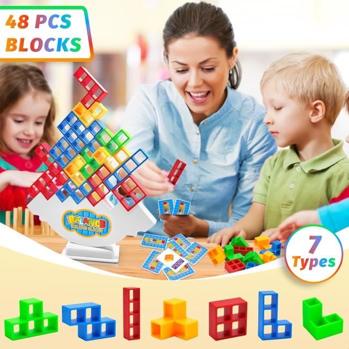 Newpop 32 Pièces Tetris Tower, Jeux D'Adresse, Jeu Equilibre, Jouet D' Équilibre, Blocs de Construction, Jouets D'Équilibrage pour Garçon Fille, Éducatifs Cadeaux pour Jeux de Famille, Fêtes, Voyages Newpop 32 Pièces Tetris Tower, Jeux D'Adresse, Jeu Equilibre, Jouet D' Équilibre, Blocs de Construction, Jouets D'Équilibrage pour Garçon Fille, Éducatifs Cadeaux pour Jeux de Famille, Fêtes, Voyages